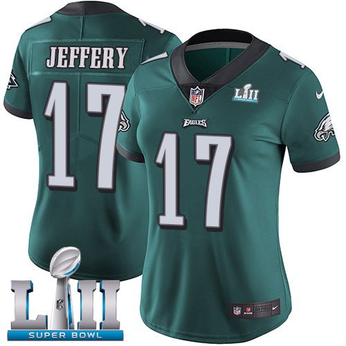 Women Philadelphia Eagles #17 Jeffery Green Limited 2018 Super Bowl NFL Jerseys->philadelphia eagles->NFL Jersey